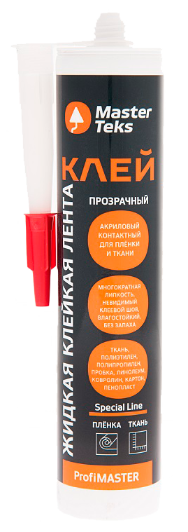 Клей Masterteks жидкий скотч 0.28 кг цвет бесцветный