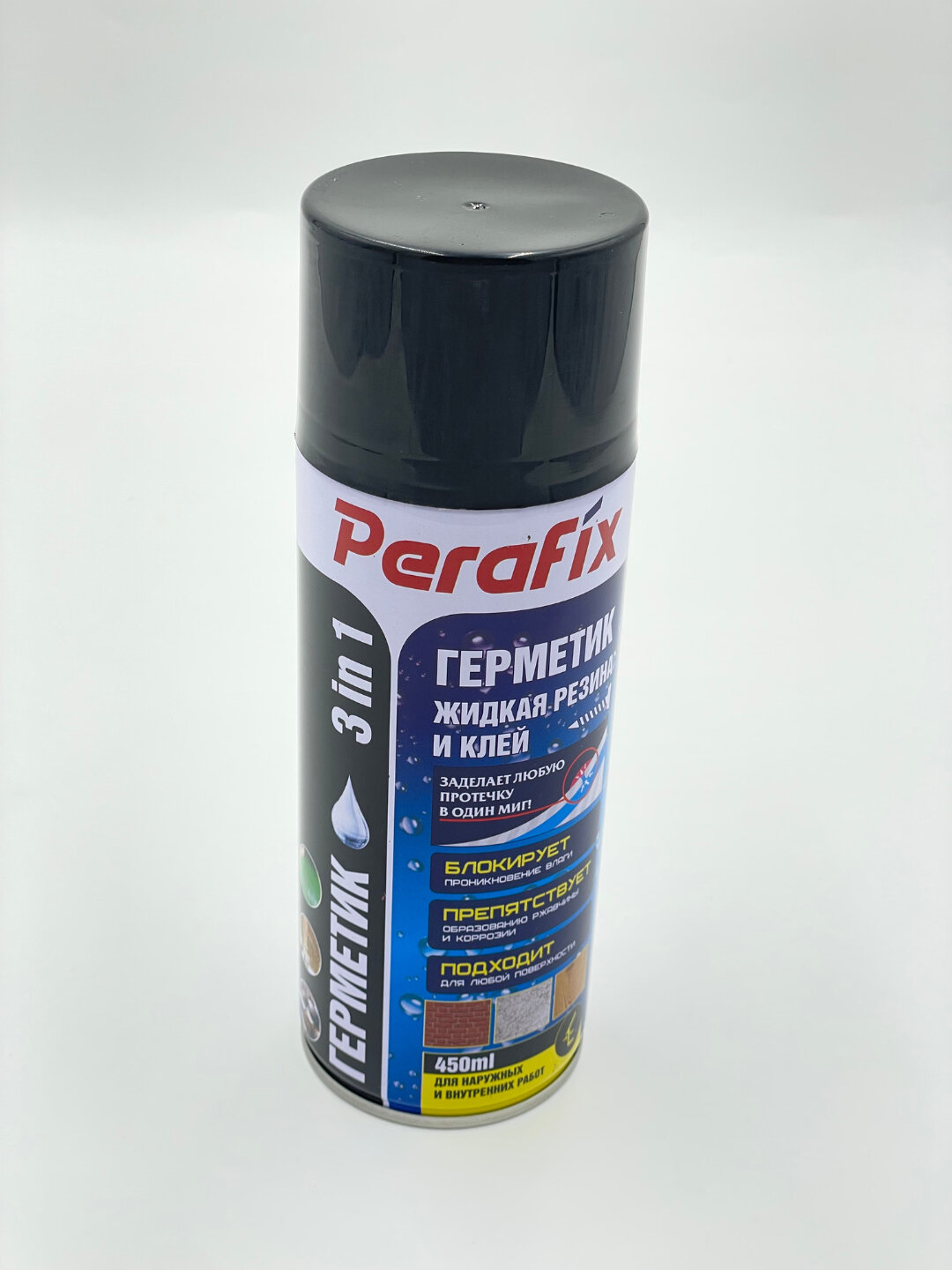 Герметик PERAFIX, жидкий, резиновый, белый, для герметизации — фото 1