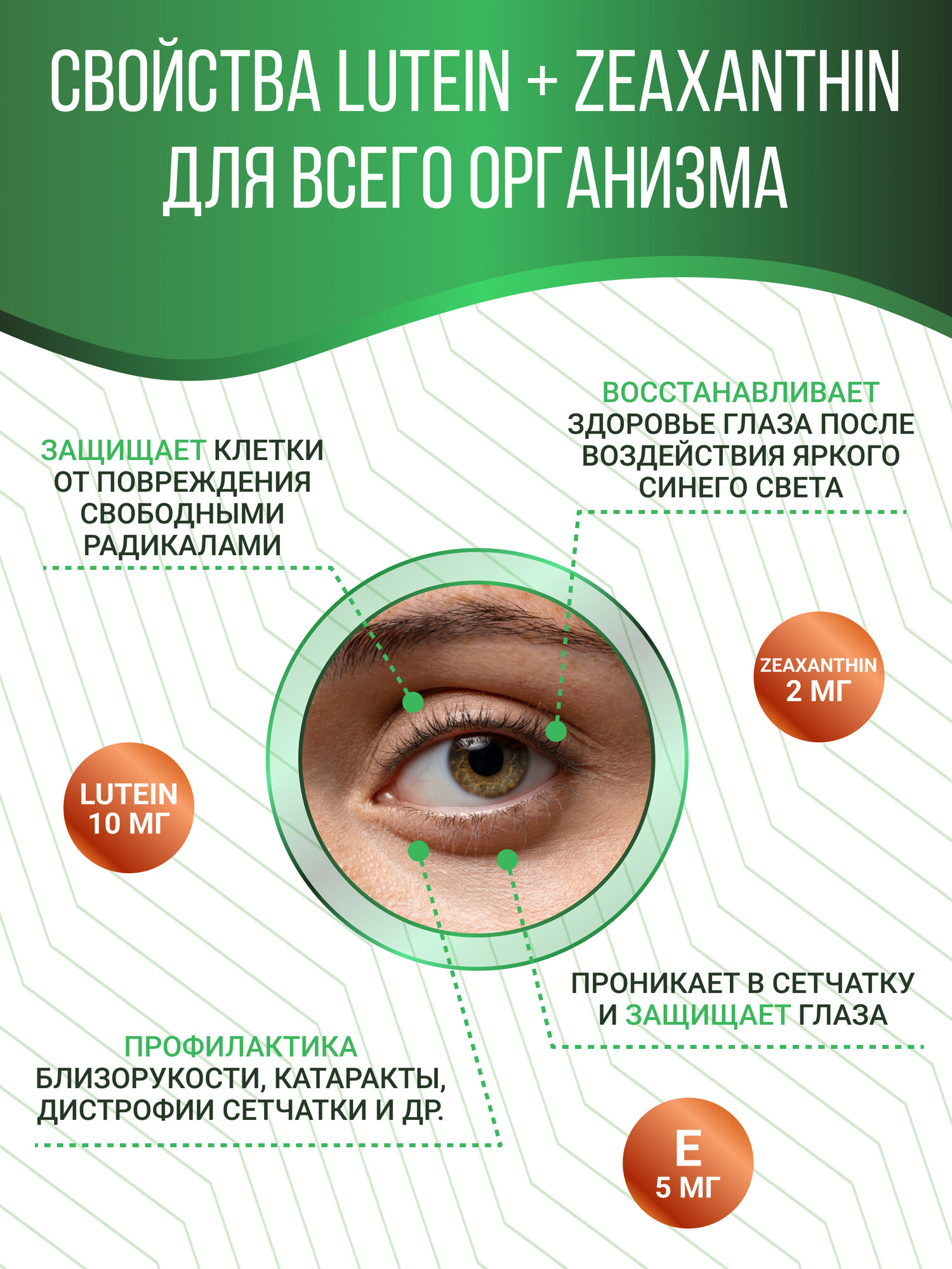 Картинки Лютеин 10 мг + Зеаксантин 2 мг SOFTGEL, комплекс для глаз, антиоксидант, 60 капсул