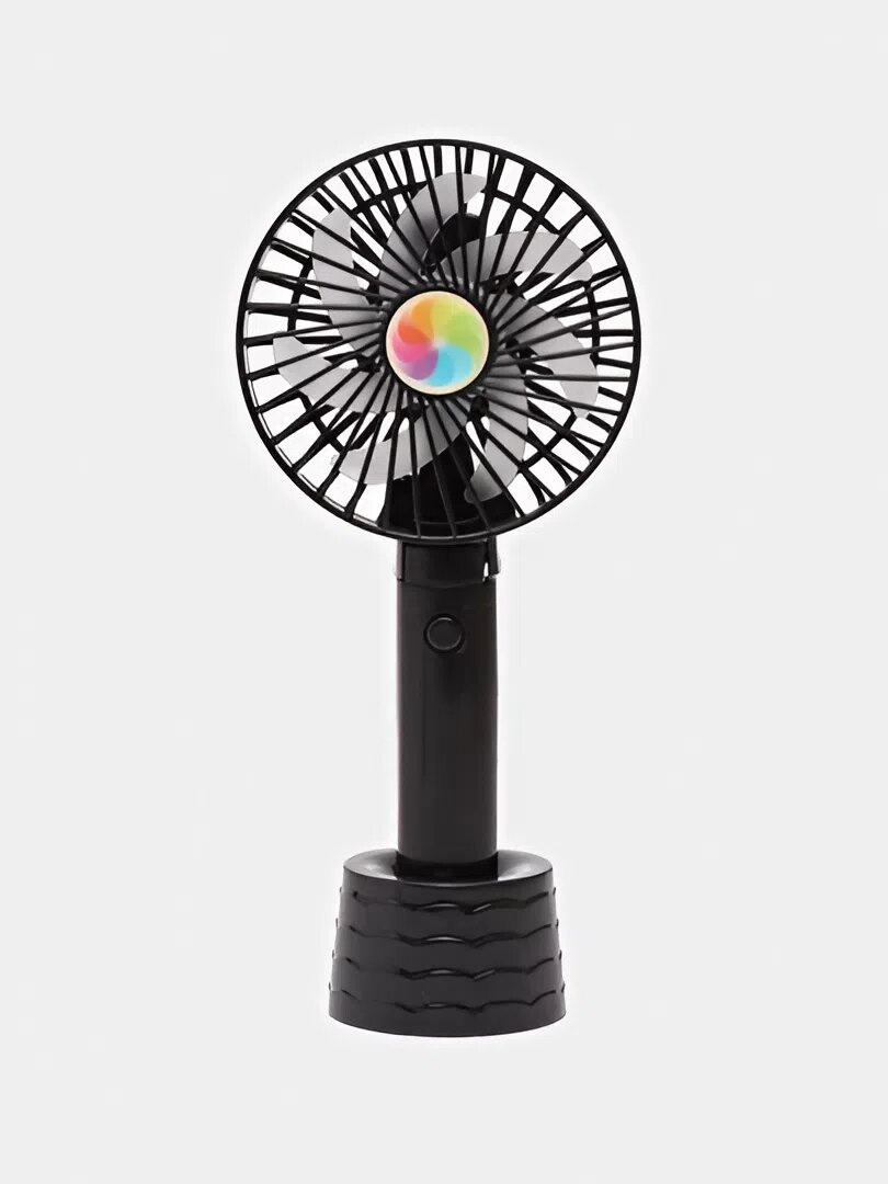 Мини-вентилятор "Mini Fan", 2 скорости, USB, стильный дизайн цвет : Черный