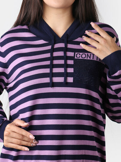 Свитер размер One Size, , сиреневый — фото 1