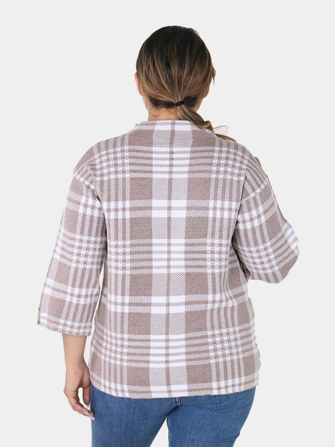 Свитер размер One Size, , бежевый меланж — фото 1