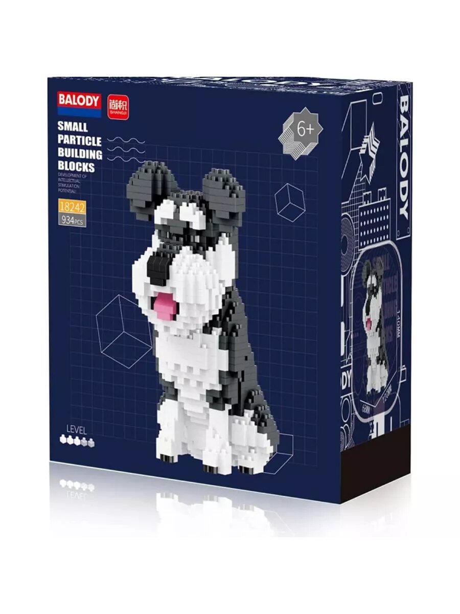 Конструктор 3D Собака Chenery, 934 элемента BA18242, 934 детали — фото 1