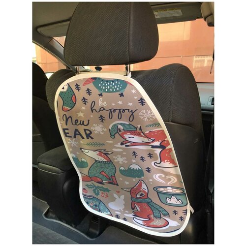 фото Защитная накидка joyarty "лиса алиса" на спинку автомобильного сидения