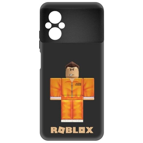 Чехол-накладка Krutoff Soft Case Roblox-Заключенный для Xiaomi Poco M5 черный чехол накладка krutoff soft case roblox заключенный для xiaomi poco m4 5g черный