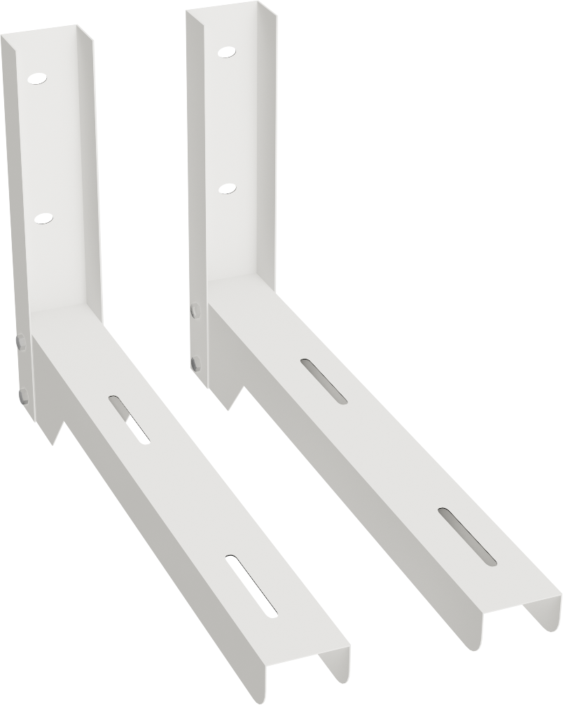 Кронштейны стальные универсальные 400х655 мм/ Кронштейны металлические; Белый RAL 9003 - фотография № 2