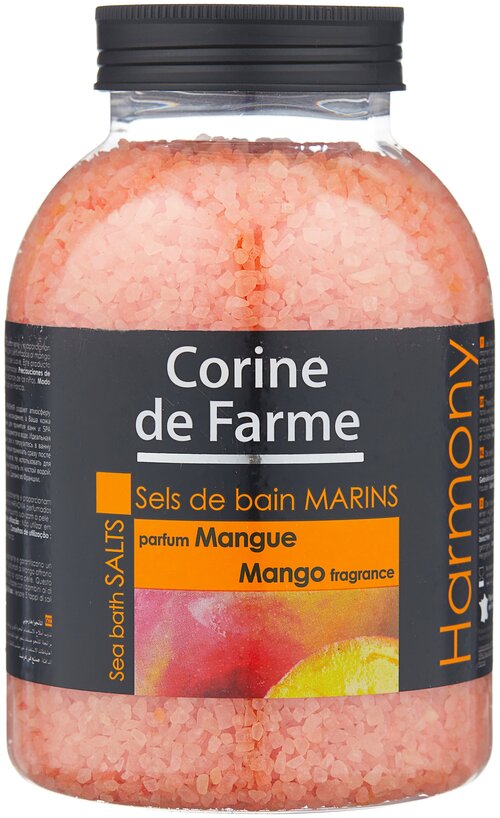 CORINE de FARME Морская соль для ванн Harmony Манго, 1.3 кг