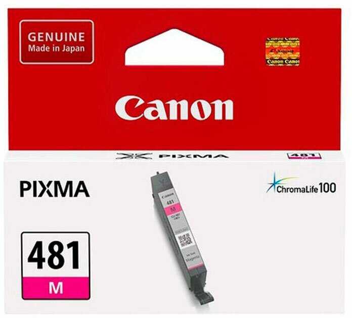 Картридж Canon CLI-481 M 2099C001 Magenta для Pixma TS6140/TS8140TS/TS9140/TR7540/TR8540