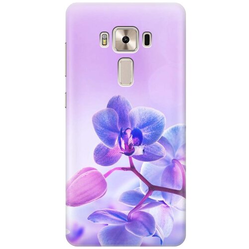 фото Cиликоновый чехол на asus zenfone 3 deluxe (zs570kl) / асус зенфон 3 делюкс с принтом "лиловые орхидеи" gosso
