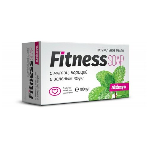 Altanya Мыло кусковое Fitness с мятой, корицей и зеленым кофе, 100 г