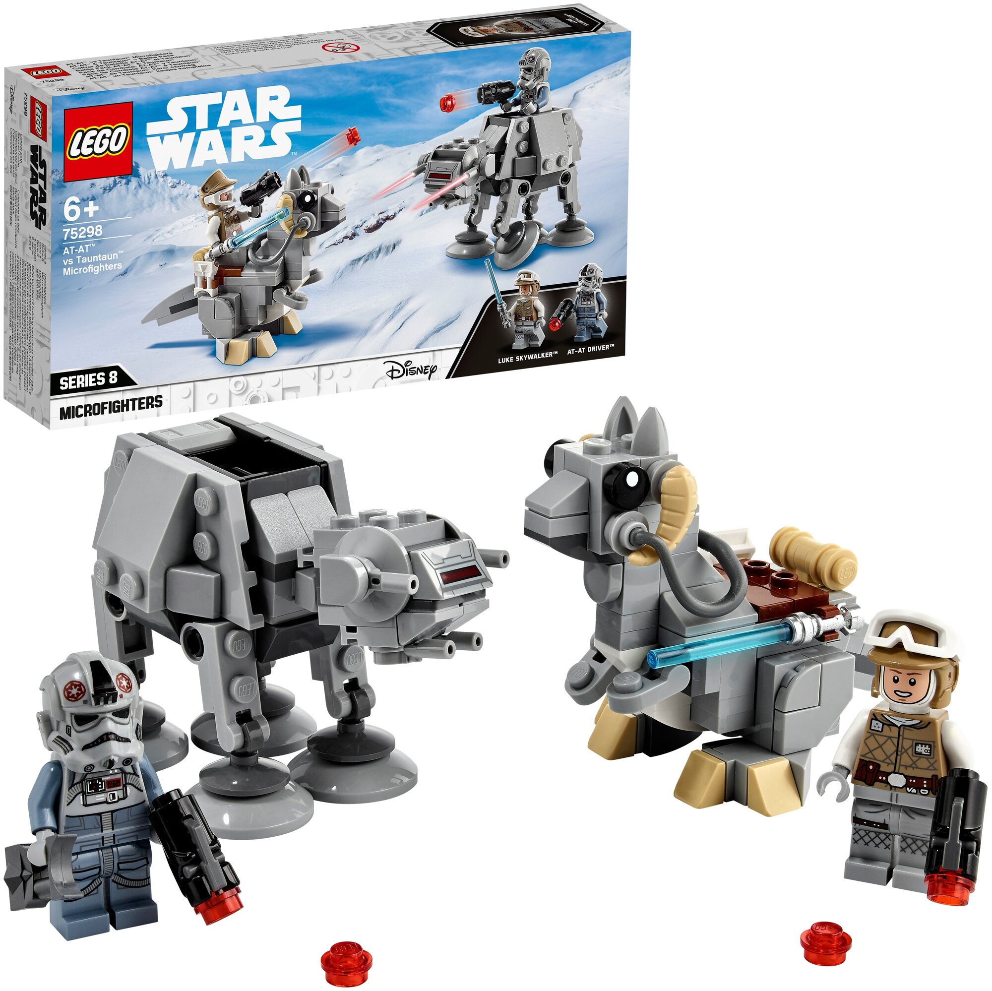 Конструктор Lego Star Wars Микрофайтеры AT-AT против таунтауна (элем.:205) пластик (6+) (75298) - фото №3