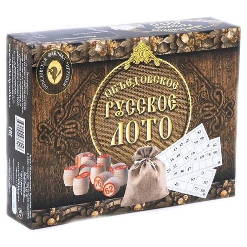 Лото Объедовская фабрика Игрушки 180-18