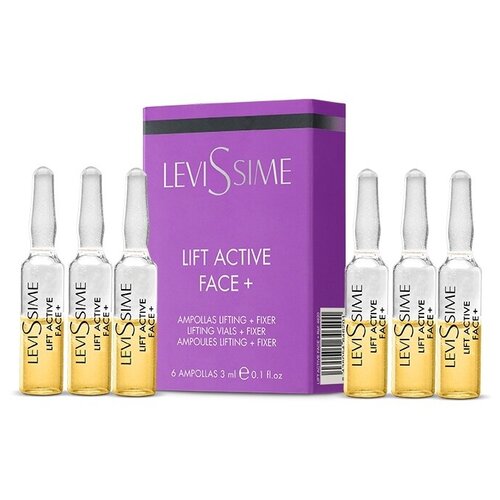 Levissime Lift Active Face+ Фиксирующие Лифтинг-ампулы для лица, 3 мл, 6 шт.