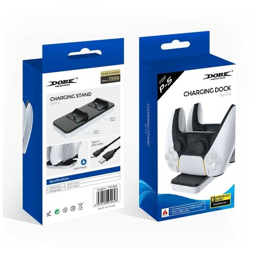 Зарядная станция для геймпада/джойстика DualSense PS5 DOBE Charging Dock