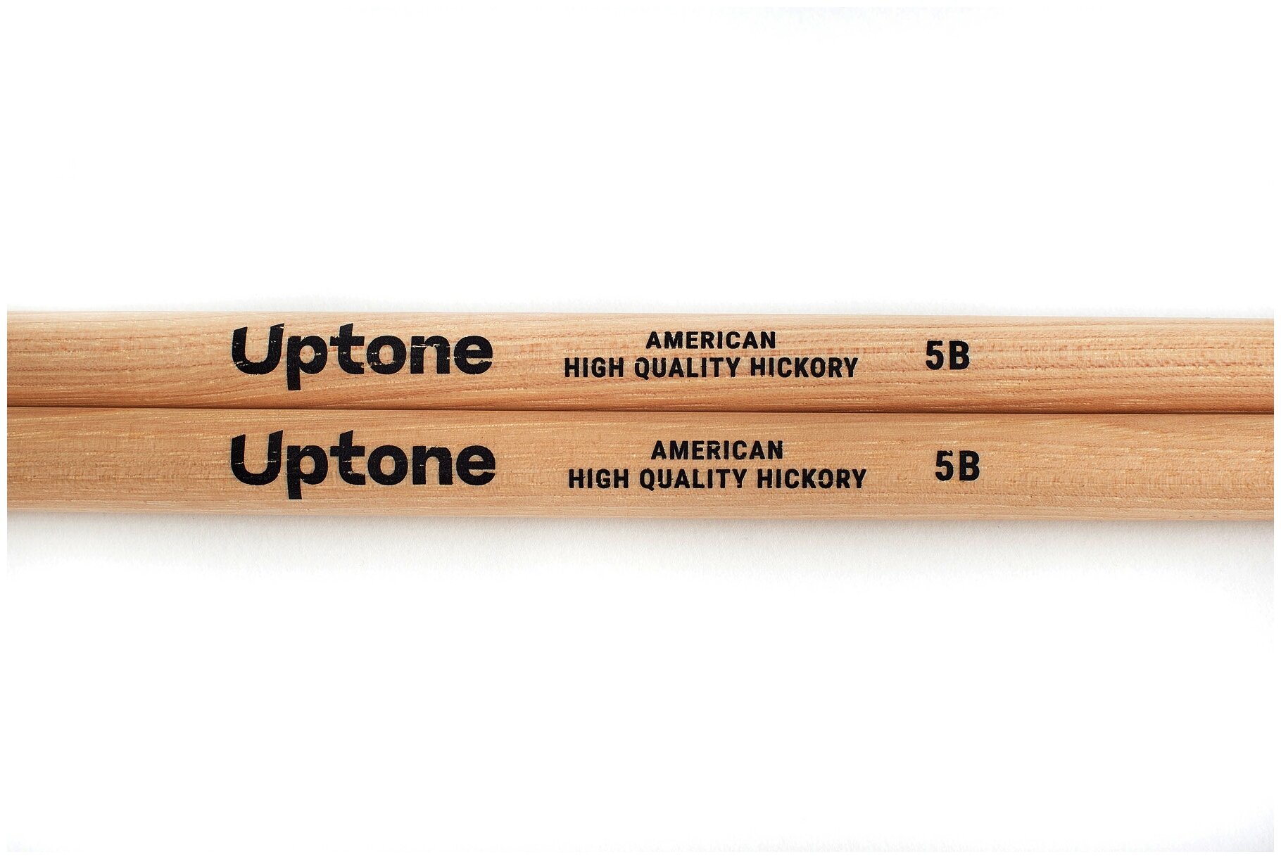 UPTONE American High Quality Hickory 5B барабанные палочки, орех, деревянный наконечник, цвет - натуральный