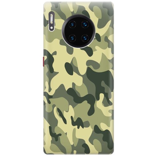 фото Gosso ультратонкий силиконовый чехол-накладка для huawei mate 30 pro с принтом "хаки"