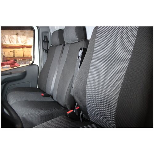 Чехлы Virazh для Газель 3-х местная жаккард черный