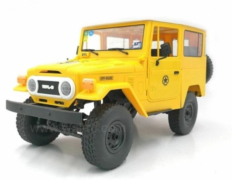 Радиоуправляемый внедорожник WPL Buggy Crawler RTR 4WD масштаб 1:16 2.4G - WPLC-34-Yellow