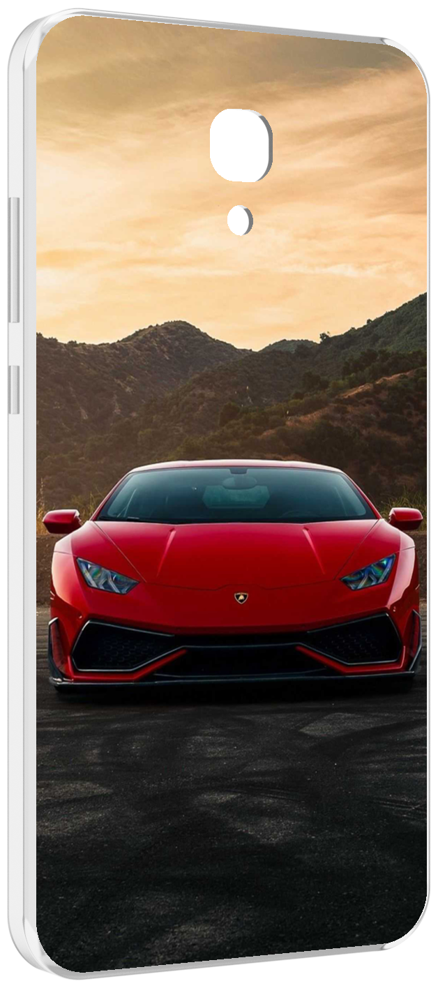 Чехол MyPads lamborghini ламборгини 1 мужской для Meizu M6 (M711Q) задняя-панель-накладка-бампер