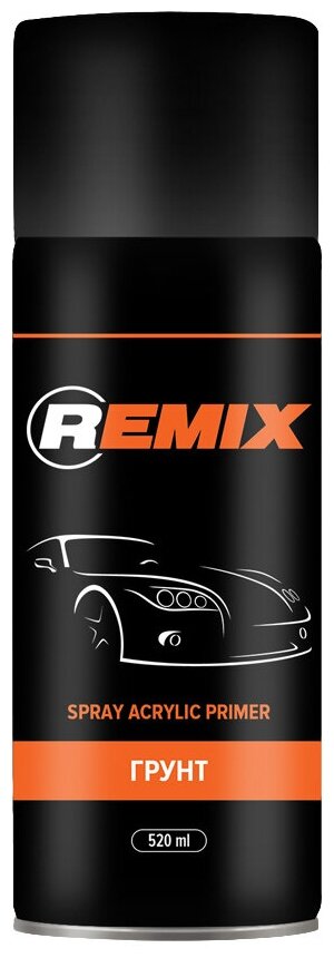 Грунт Акриловый Аэрозоль Серый, 520 Мл Remix Rmspr01 REMIX арт. RMSPR01