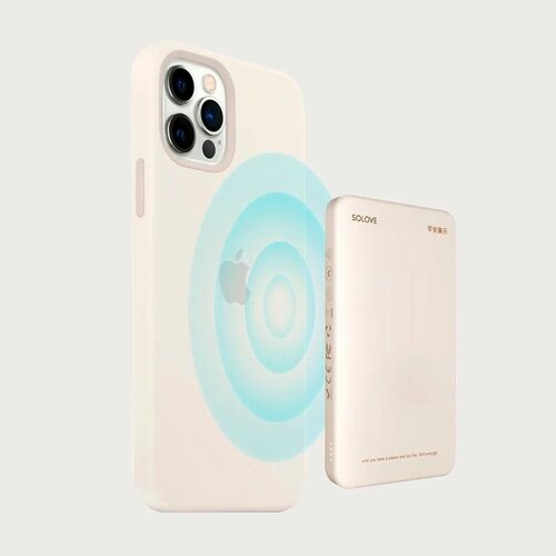 Power Bank от суббренда Xiaomi Mi SOLOVE 10000mAh MagSafe W12 Pro Beige RUSSIAN Beige 473000₽
