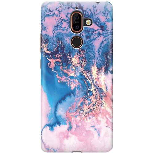 фото Cиликоновый чехол на nokia 7 plus / нокиа 7 плюс с принтом "blue marble" gosso