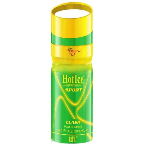 Hot Ice Мужской Sport Clash Pour Homme Дезодорант-спрей (spray) 200мл