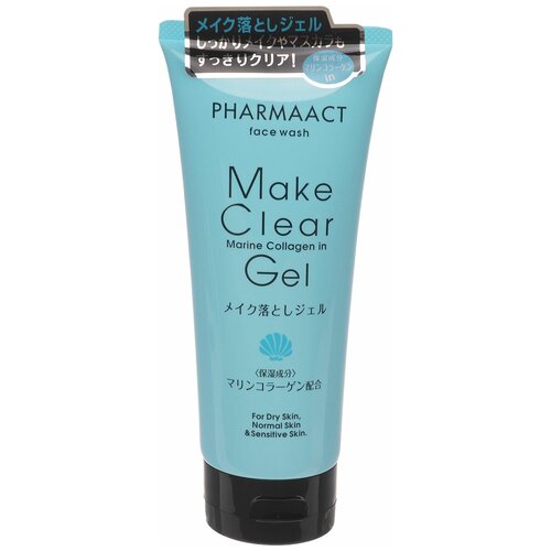 Pharmaact гель для снятия макияжа с морским коллагеном Make Clear Gel Marine Collagen, 200 мл, 200 г