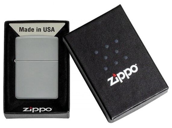 Зажигалка ZIPPO Classic Flat Grey 49452 - фотография № 6