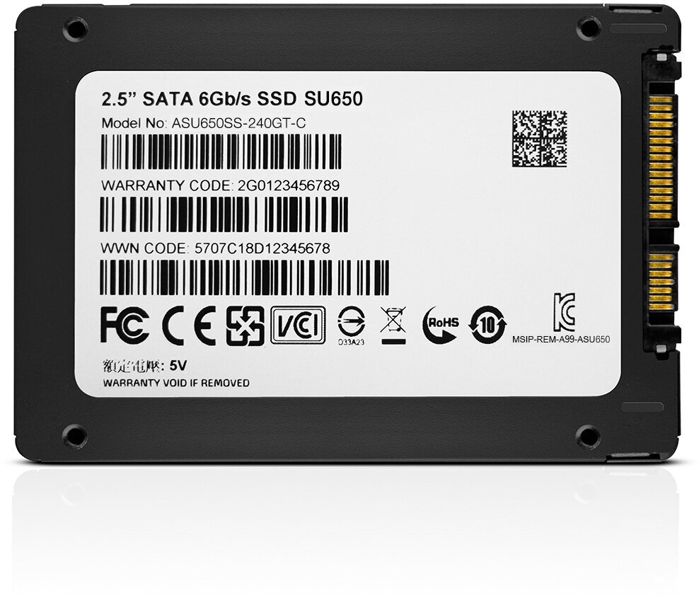 SSD жесткий диск SATA25" 240GB NAND FLASH ASU650SS-240GT-R ADATA