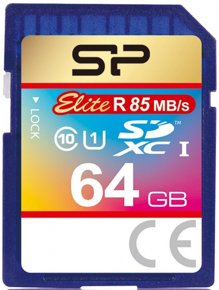 Карта памяти 64Gb SD Silicon Power (SP064GBSDXAU1V10)