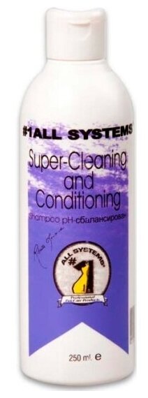 Шампунь 1 All Systems Super Cleaning&Conditioning, суперочищающий, для собак, 250 мл