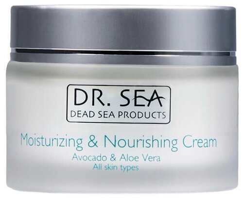 Dr. Sea Moisturizing Nourishing Cream крем для лица с маслом авокадо и экстрактом алоэ вера от морщин, 50 мл