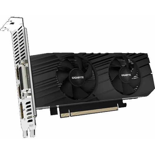 Видеокарта Gigabyte PCI-E GV-N1656D6-4GL NVIDIA GeForce GTX 1650 4096Mb 128 GDDR6 159012000 DVIx1HDMIx2DPx1HDCP Ret low profile 1726900₽