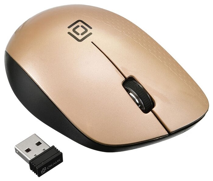 Беспроводная мышь OKLICK 695MW черно-серебристый