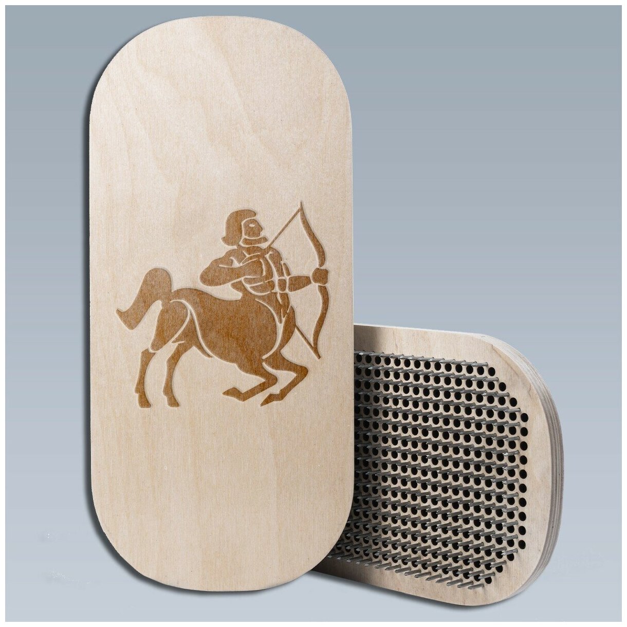 Доска с гвоздями Садху для Йоги Овал знаки зодиака стрелец - 1763 ...