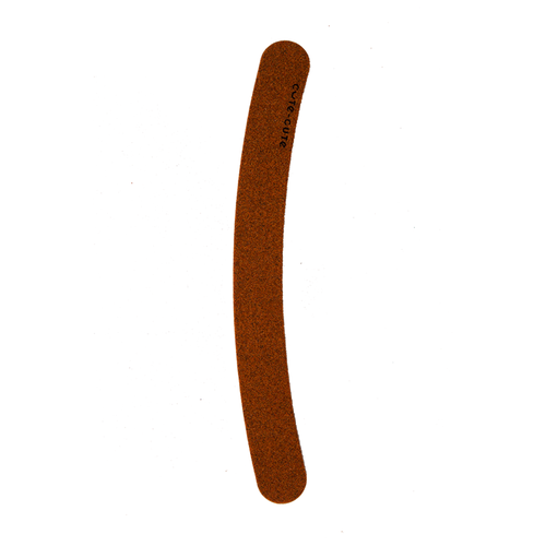 Пилка профессиональная 2-сторонняя, на деревянной основе, бумеранг коричневая, 175 мм пилка 2 сторонняя на деревянной основе 175мм kaizer желто оранжевая 1 шт