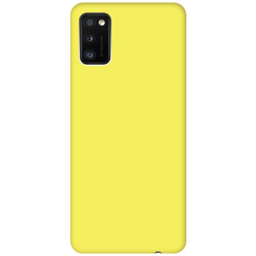 фото Чехол - накладка silky touch для samsung galaxy a41 желтый gosso