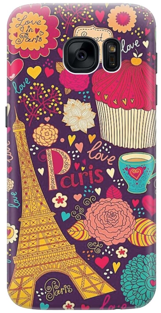 RE: PAЧехол - накладка ArtColor для Samsung Galaxy S7 с принтом "Love in Paris"