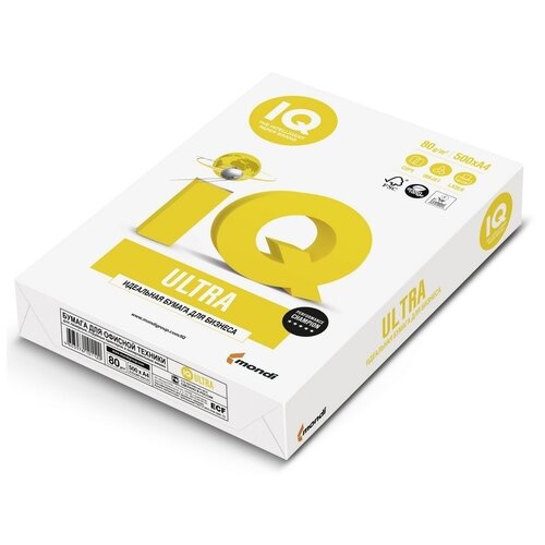 Бумага IQ Ultra А4 марка А 80 г/м2 500 листов