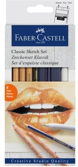 Набор художественных изделий Faber-castell "Classic Sketch", 6 предметов, картон. упак.