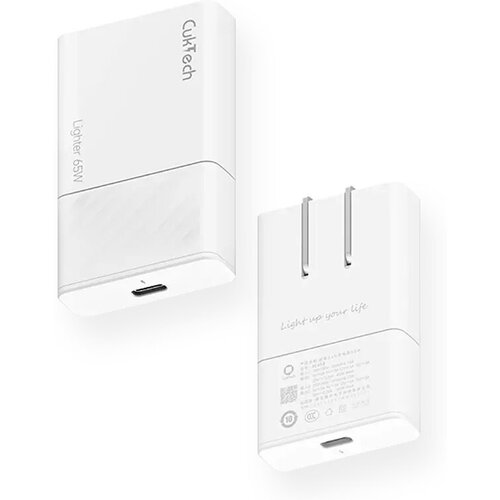 Ультратонкое сетевое зарядное устройство Xiaomi Cuktech Ultra-thin Fast Charger White 65W (AC65B)