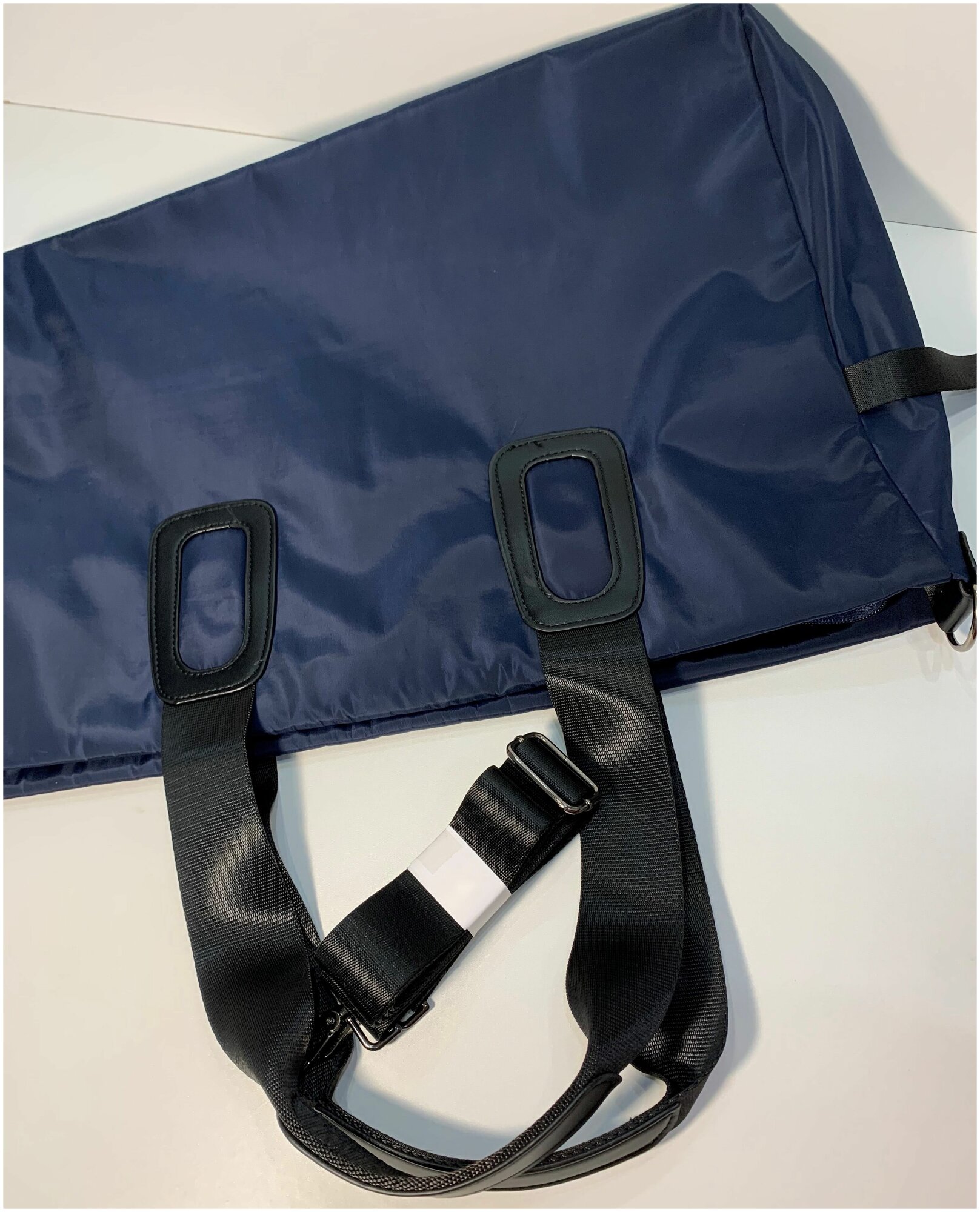 Женская сумка/ Тканевая сумка/Вместительная сумка на плечо темно-синяя - фотография № 7