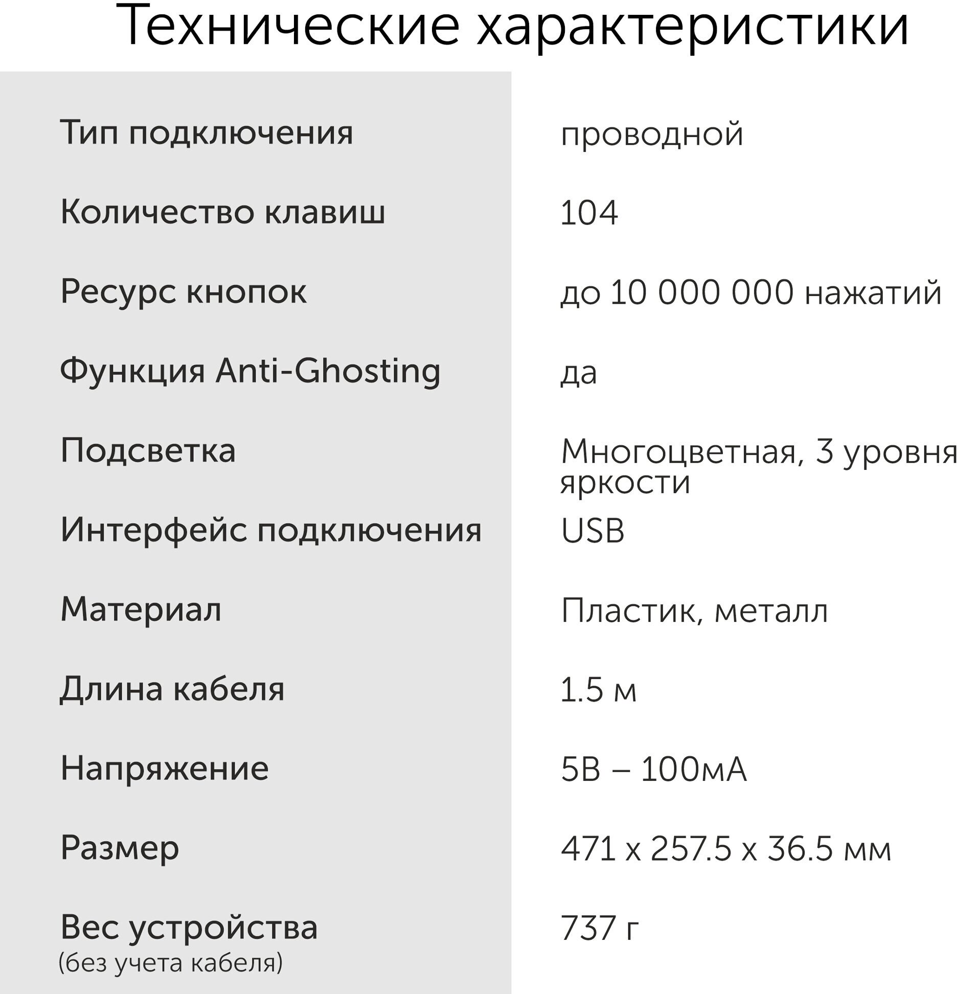 Клавиатура Оклик GMNG 720GK черный (1533150) Oklick - фото №15