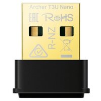 Tp-link Сетевое оборудование Archer T3U Nano AC1300 Ультракомпактный Wi-Fi USB-адаптер с поддержкой MU-MIMO