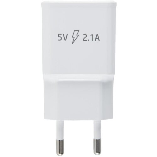 Зарядное устройство сетевое, 2 USB, 2.1А, Red Line NT-2A, бел, УТ000009405