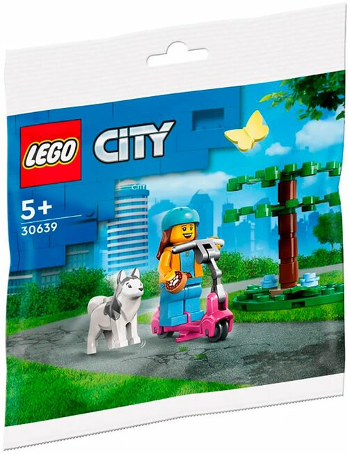 Конструктор LEGO 30639 Парк для собак и самокат, 24 дет.