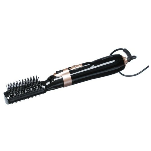 Фен-щётка Luazon LFS-02, 1400 Вт, 2 скорости, 4 насадки, чёрная