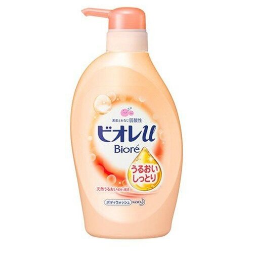 KAO Мягкое пенное мыло для всей семьи с увлажняющим эффектом, фруктово-цветочный аромат Biore U 480 мл
