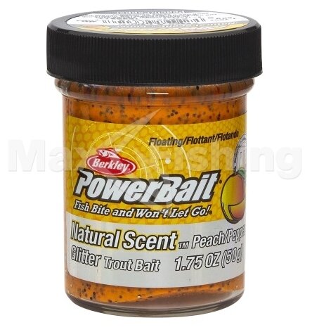 Паста форелевая Berkley PowerBait Natural Scent Trout Bait - Peach/Pepper 50г